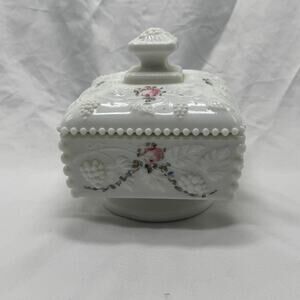 VTG Westmorland milk glass candy dish
